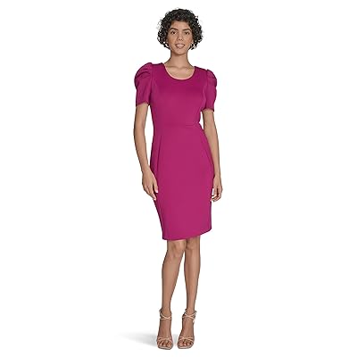 Calvin Klein Short Sleeve Square Neck Sheath Women