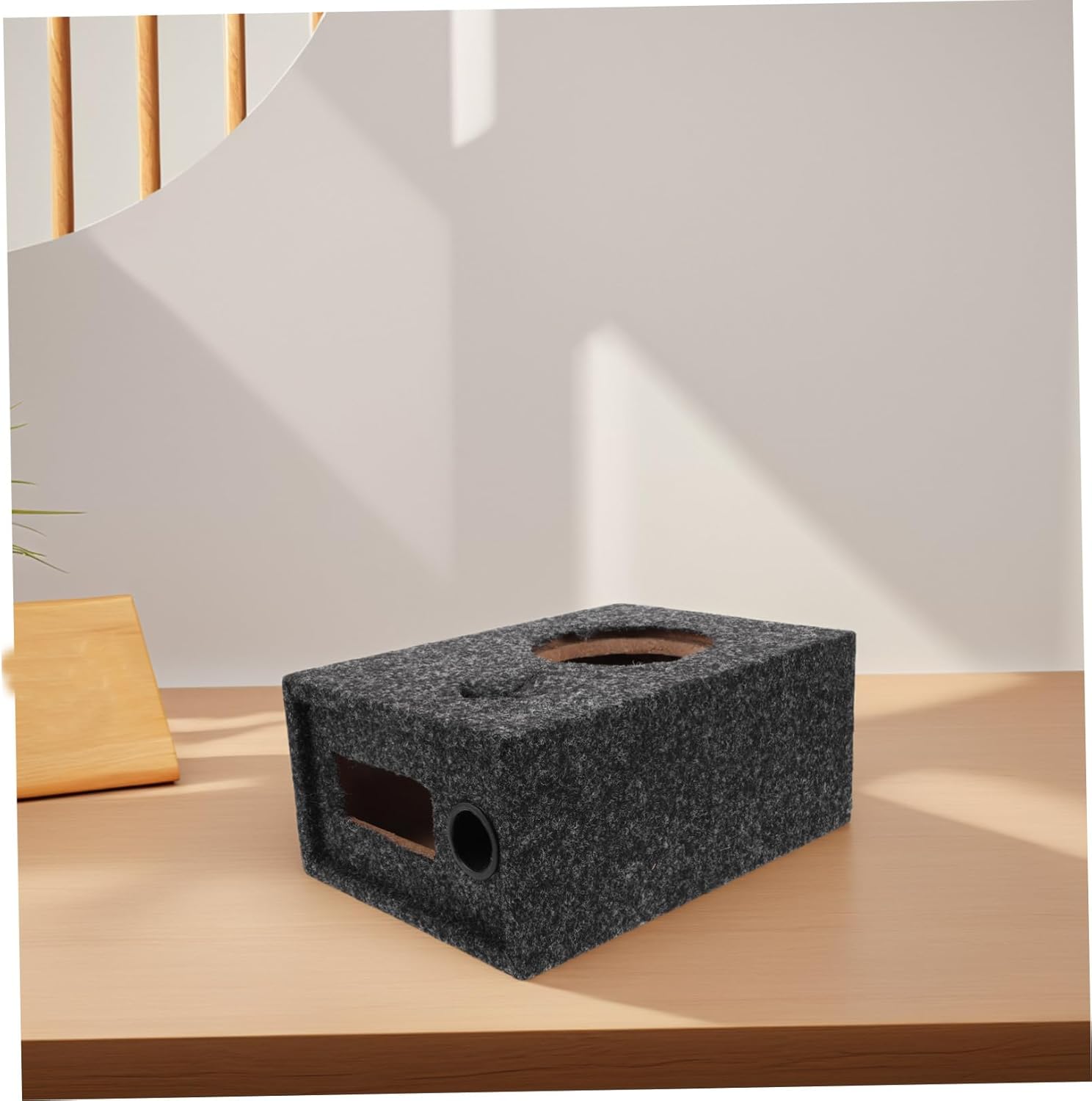 Zerodeko Car Audio Subwoofer Enclosure Box Carpeted Speaker Box for Vehicle Audio DIY Installation Fits Most Cars Enhanced Sound Quality