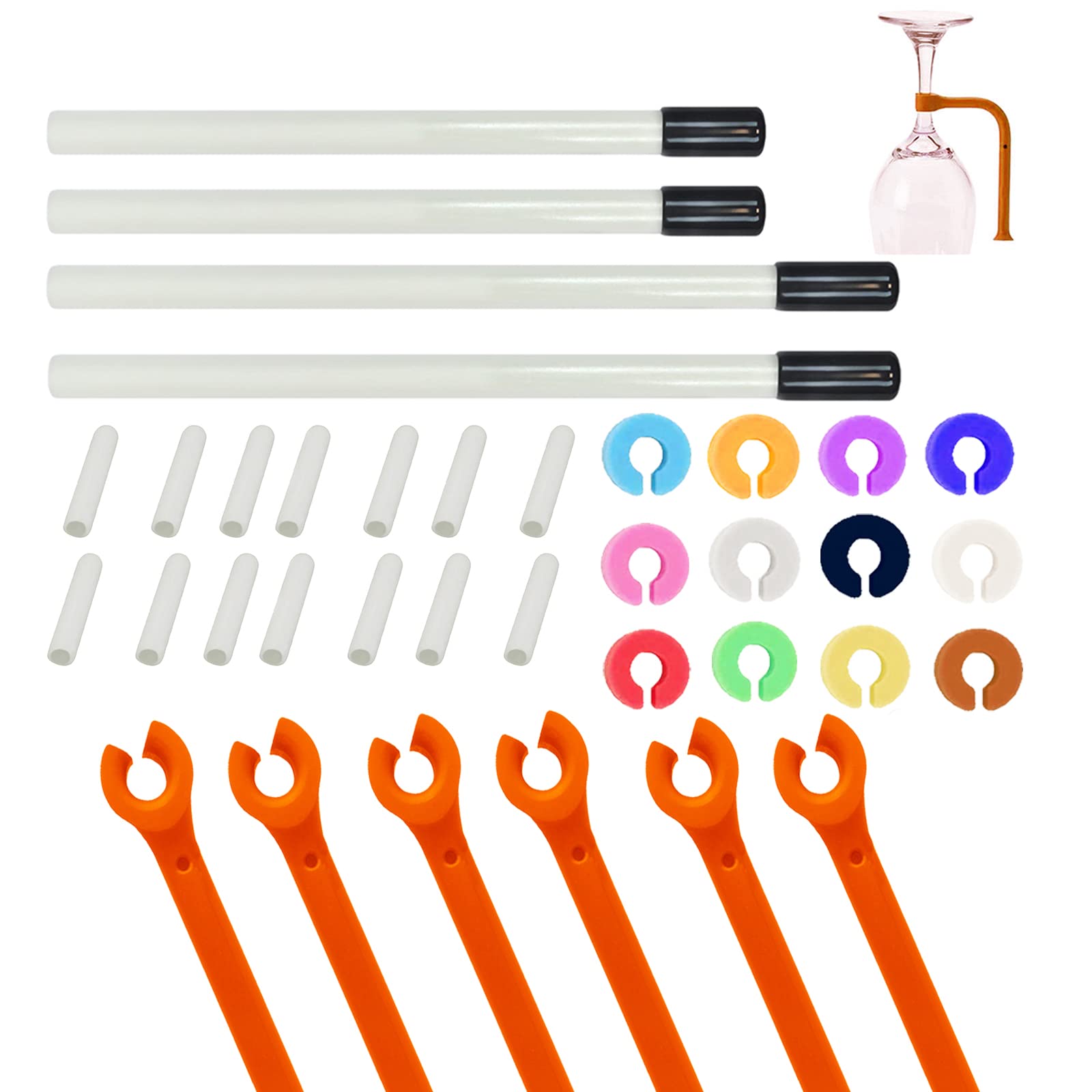 Mersess 100pcs Dishwasher Rack Prong Caps Dishwasher Rack Repair End Caps Dishwasher Prong Tips