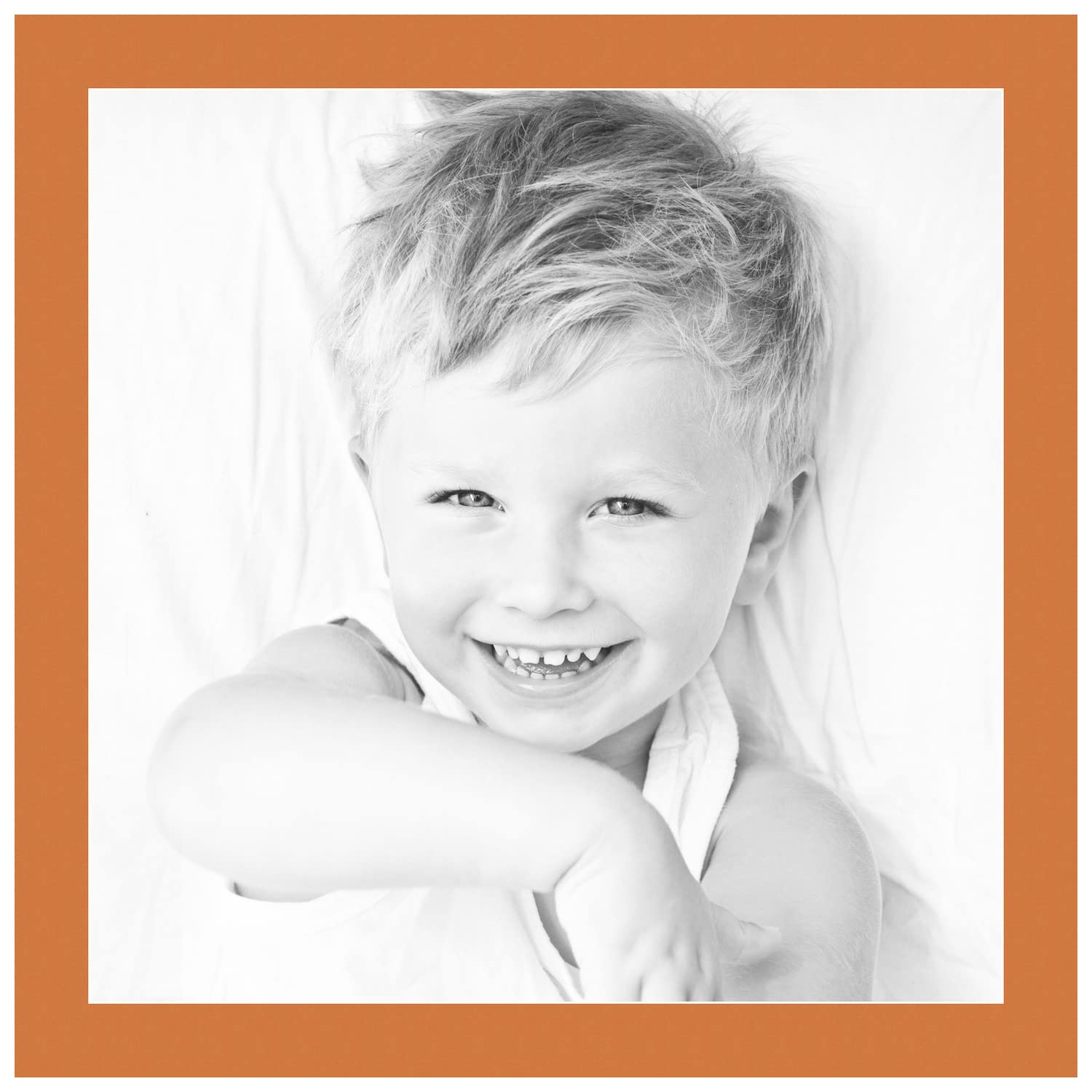 21x21 Tangerine / Octoberfest Custom Mat for Picture Frame with 17x17 opening size (Mat Only, Frame NOT Included)