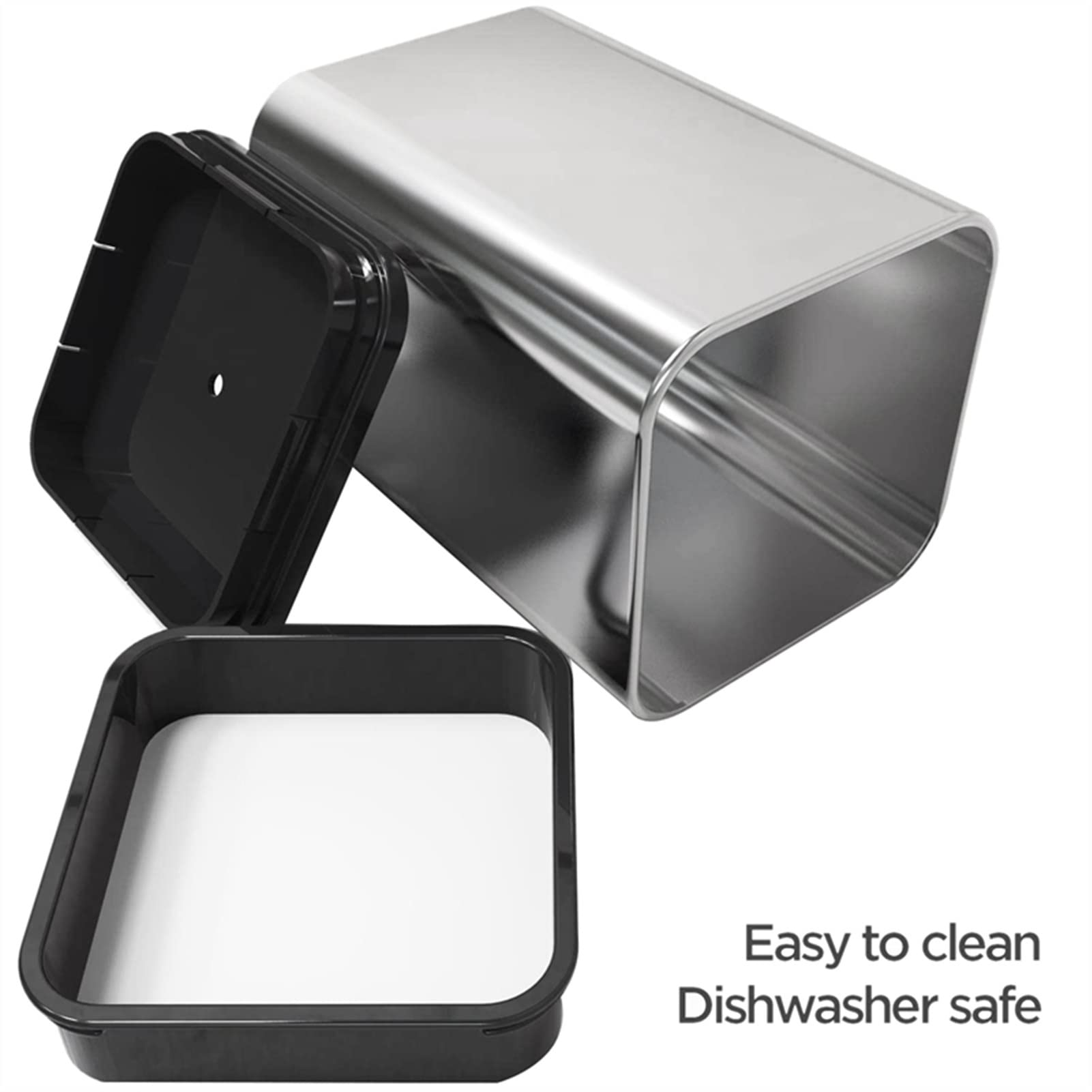Porta Utensilios Soporte de utensilio de Cocina de Acero Inoxidable Cubiertos de Cocina Utensilio Utensilio Organizador Diseño Rectangular 17x11cm Soporte de Utensilios Cocina