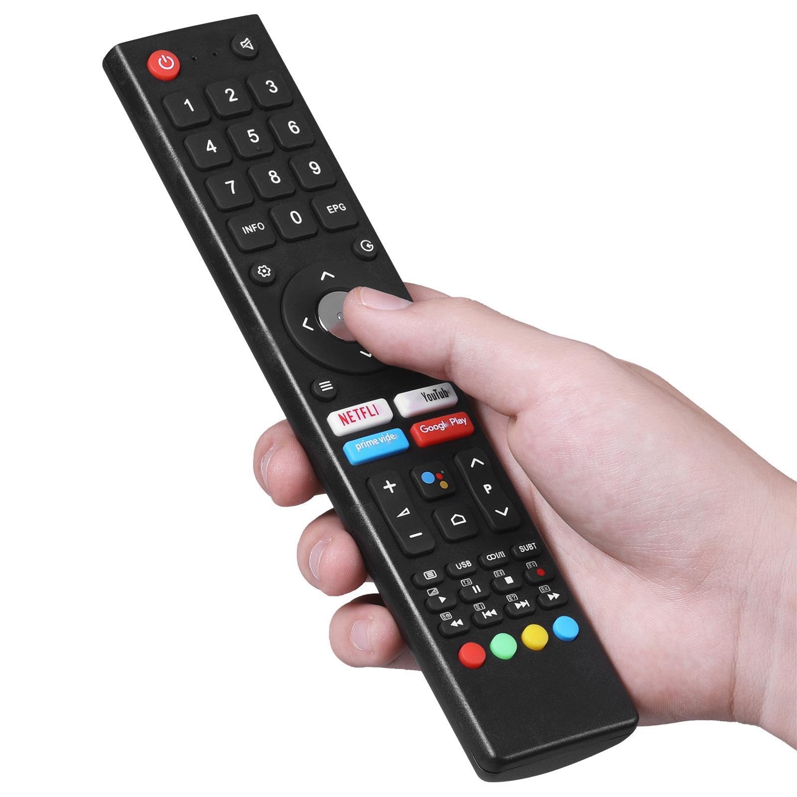 Belife Telecomando Universale Di Ricambio Per TV ChiQ Android L40G7U E L40H7SX, Con Microfono E Controllo Vocale, Plug And Play - 4
