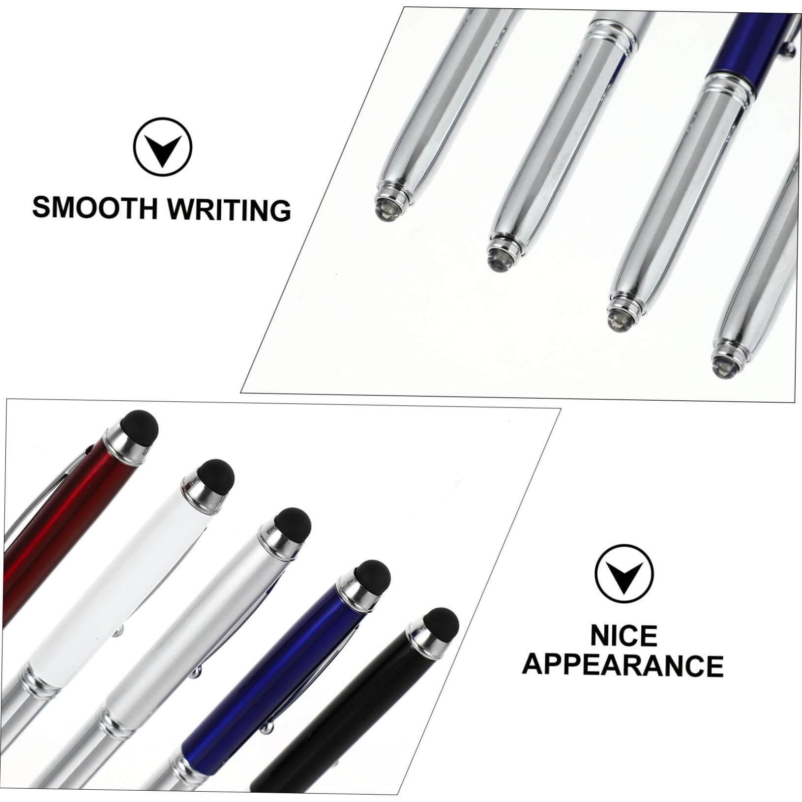 Touch Screen Stylus Pen Capacitiva Nera 10 Pezzi per Tablet