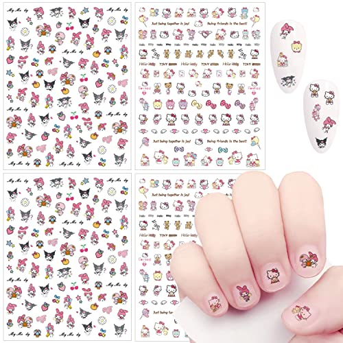 Best Hello Kitty Nail Decals To Show Your Love For The Sanrio Character