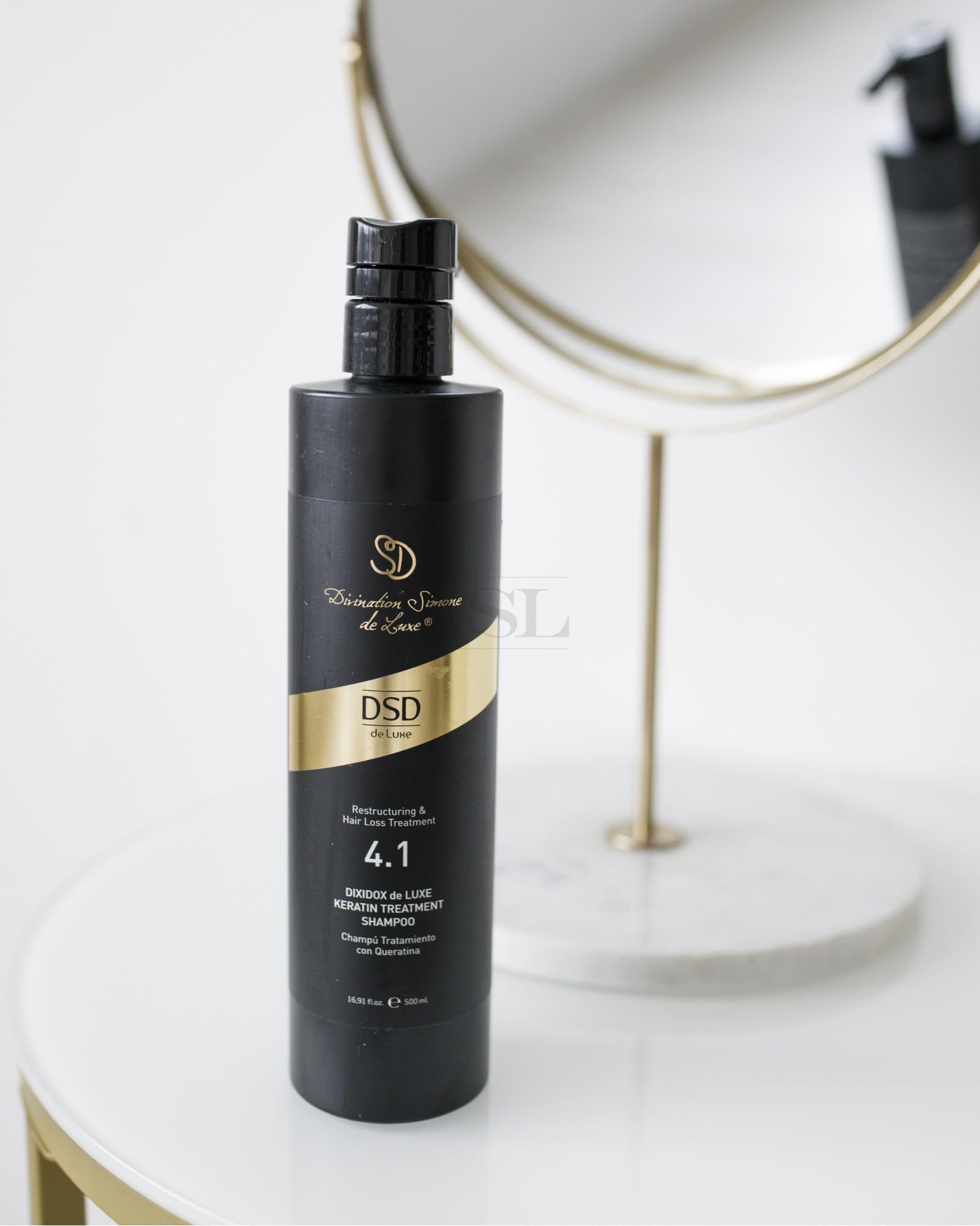 Divination Simone De Luxe Dixidox De Luxe (4.1) Keratin Treatment Shampoo "Free Starry Sexy Kiss Lip Pumpling 10 Ml" (16.9oz/500ml)