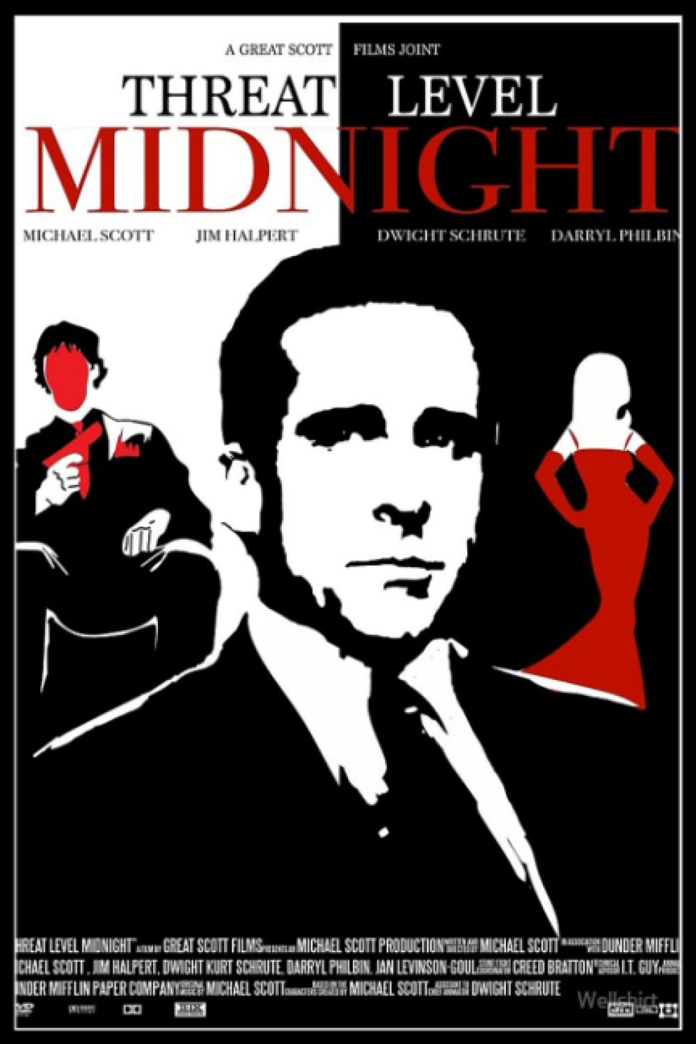 Threat Level Midnight Notebook: Journal, Diary, 6x9 110 Pages, Lined College Ruled Paper