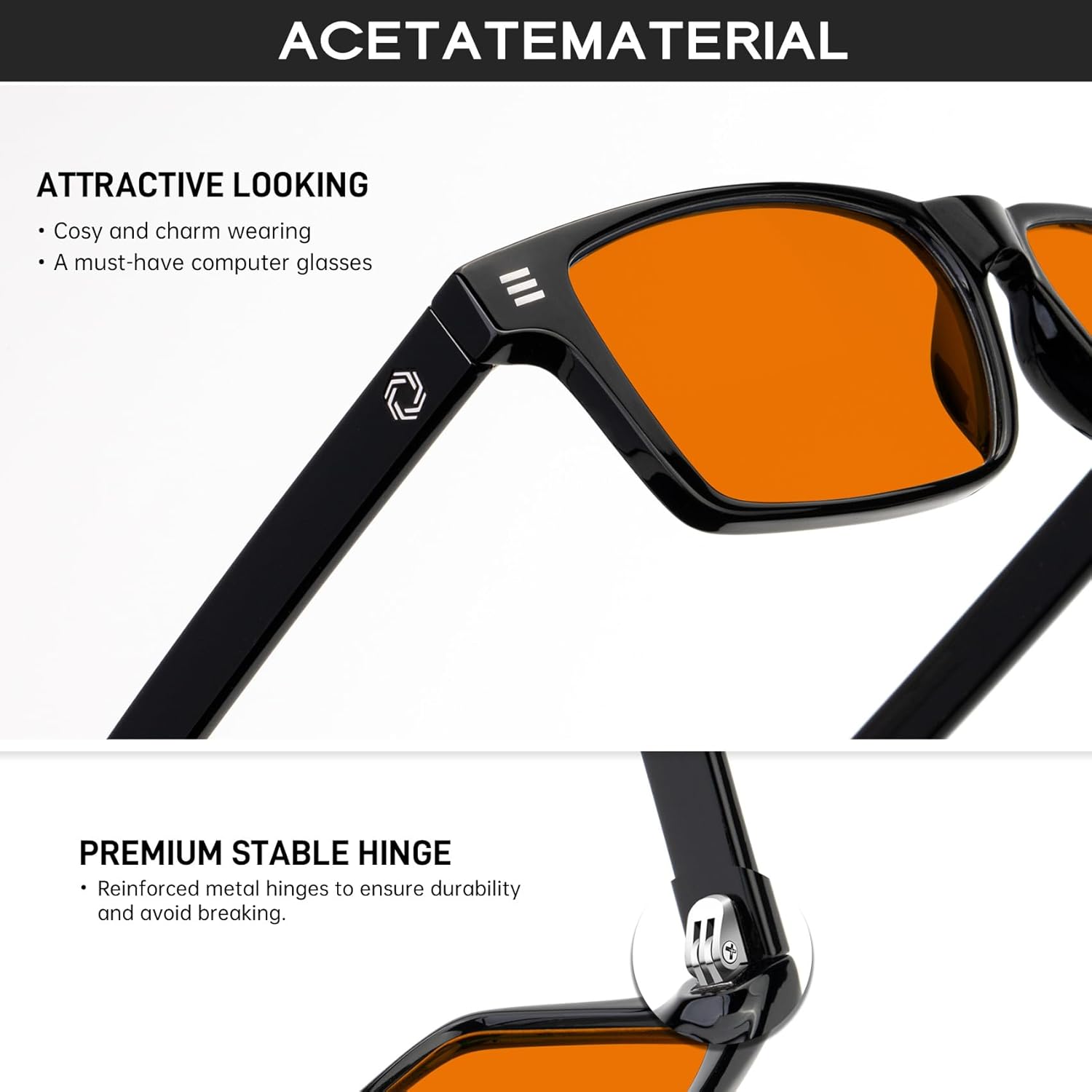 ANYLUV Blue Light Glasses Men Woman, Blue Light Blocking Glasses for Computer Gaming, Eye Strain Relief Eye Protection - Image 3