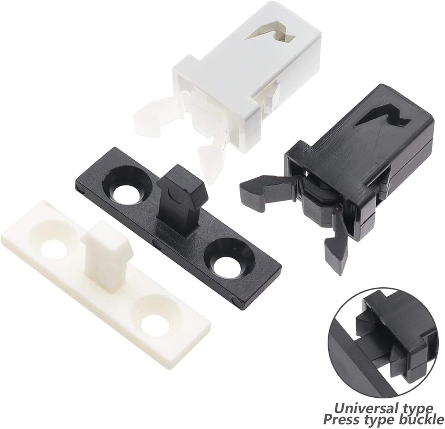 100PCS PR-001 Small Door Lock Switch for MS Air Conditioner Set Top Box(White Bracket)