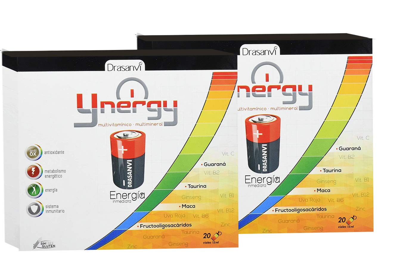 YNERGY ENERGIA INMEDIATA 20X15ML VIALES DRASANVI (Pack 2u.)