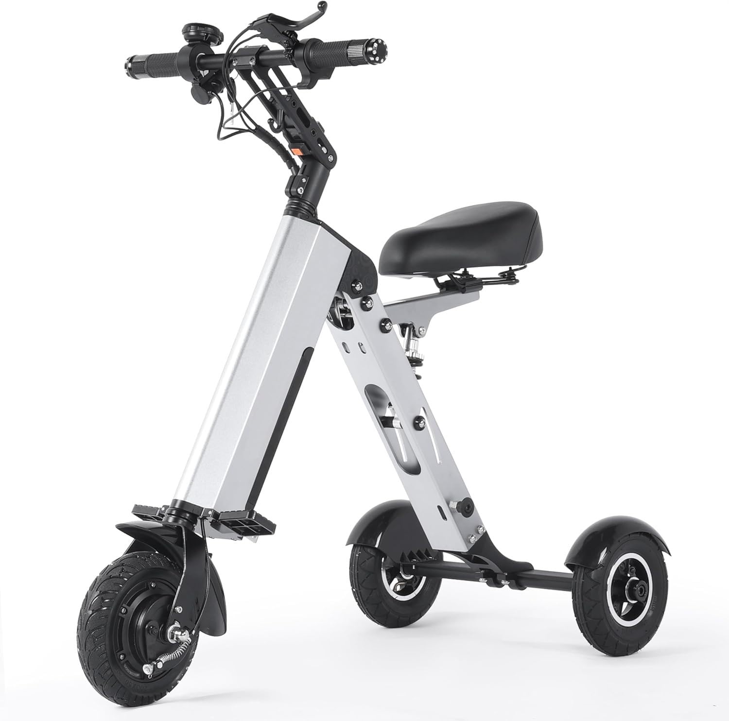 Scooter Movilidad para Adultos 3 Ruedas, Triciclo Eléctrico Ligero con Asiento Y Batería Extraíble, Función Marcha Atrás Interruptor Llave para Desplazamientos Y Viajes A