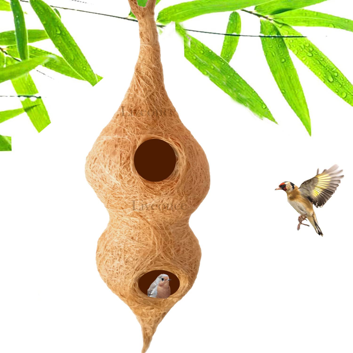 WildBird Care Bird nest Coir Coconut Fiber Handmade Love Birds Sparrow Finches breeding House Material Type -Coir Color -Brown (B0C2ZDFY9Z) Amazon Price History, Amazon Price Tracker