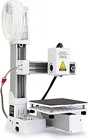 Impressora 3D Mini, Abs Totalmente Montada Com Bico de Metal e Impressora 3D para Iniciantes Com Resolução de Alta Camada de 0,05 Mm Com Filamentos Pla e Tpu de 1,75 (WHITE)