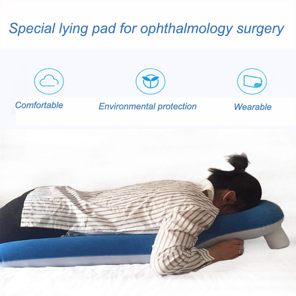 Almohada Boca Abajo después de la cirugía Ocular, Almohada Inflable de desprendimiento de Retina, Almohada propensa portátil Boca Abajo, vitrectomía, Equipo de recuperación de Agujeros maculares para