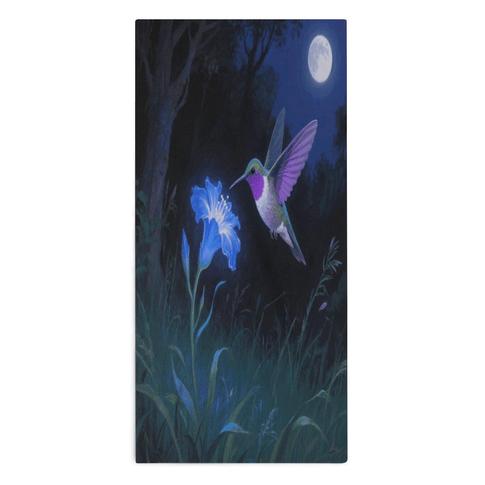 YUXBVKRS Hummingbird Hand Towels for Bathroom 14x29 Inch
