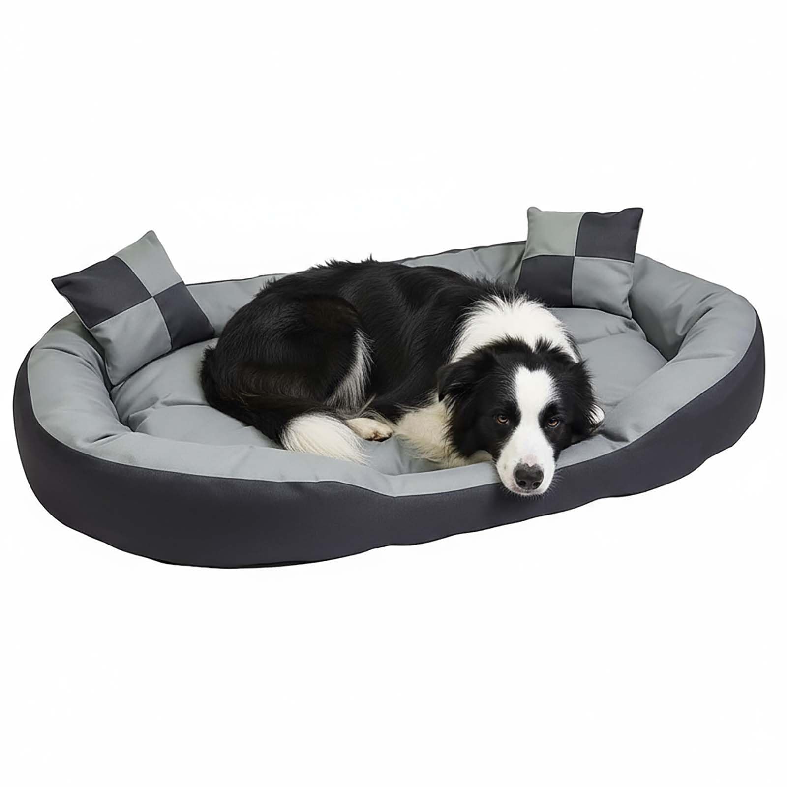Hossi's Wholesale 2w1 Hundebett XXL - kuscheliges, waschbares Hundekorb Big Tier Sofa - Größe L 110x80x20cm