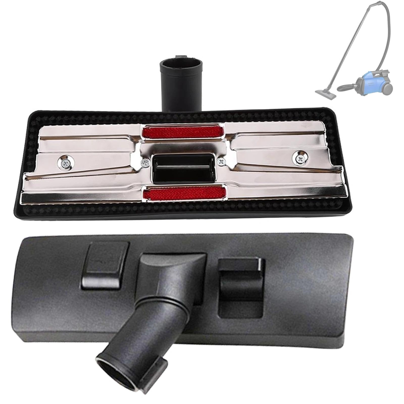 Cabezal de cepillo de aspiradora universal de 32 mm con interruptor de pedal para alfombra