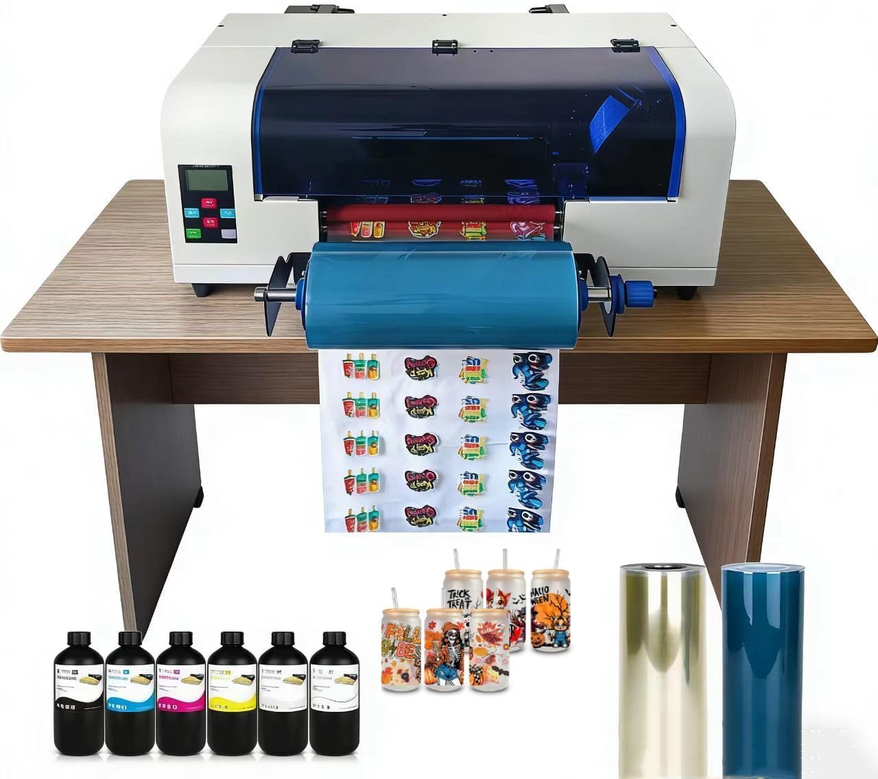 A3+ DX7 UV DTF Sticker Printer Come with Software A/B Film and Inks