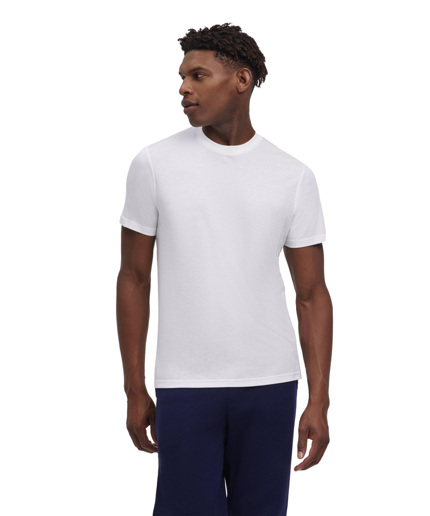 FALKE Basic Soft Lyocell/Cotton T-Shirt M S/S SH Lyocell Algodón Suave Manga Corta Cómoda Ligera Camiseta Hombre (Pack de 1)