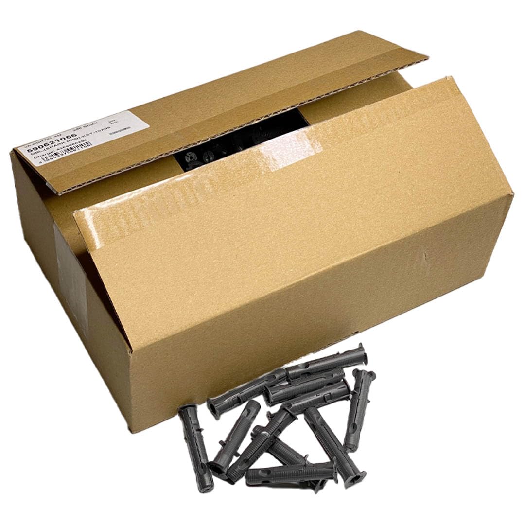 Würth 300x Shark Pro 10x56 Kunststoff Allzweck Universaldübel mit Kragen XL Großpackung 590621056 - Dübel für Beton, Vollziegel, Kalksandvollstein, Hochlochziegel, Gipskartonplatten