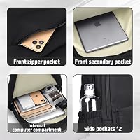 Zaino Casual Leggero Per Computer 15.6 Pollici – Multitasche, Impermeabile, Per Scuola Viaggi E Lavoro
