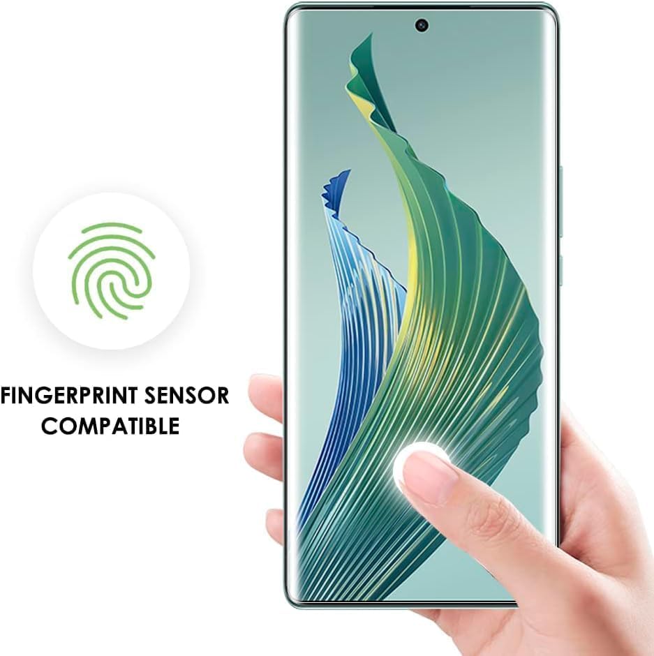 Image of UV Advanced Tempered Glass Screen Protector Guard Compatible For Lava Agni 2 (6.78 Inch, Pack of 1) Full Adhesive UV Curved Case Friendly HD Clarity