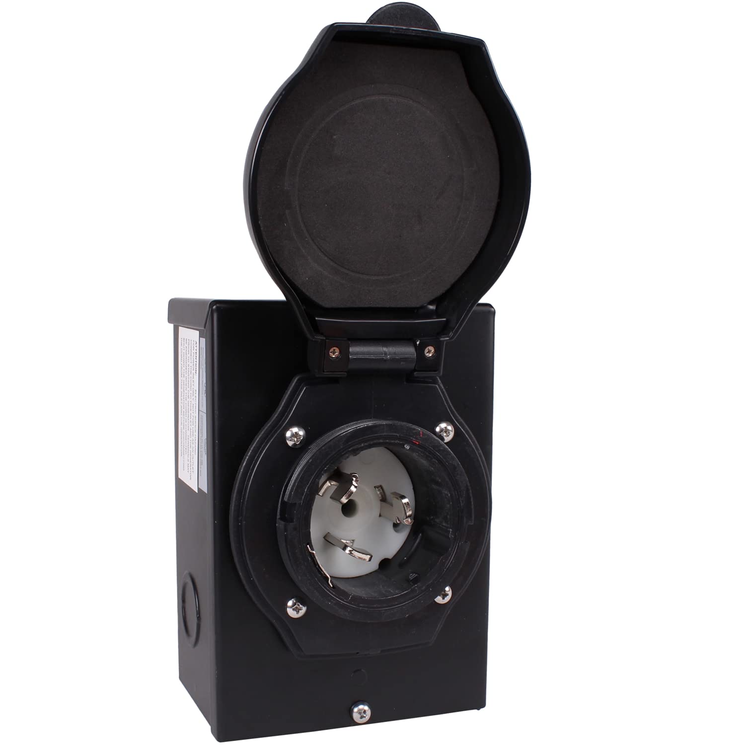 30A/50A Power Inlet Box for Generator, Journeyman-Pro ETL Listed, w/Waterproof Cover,L5-30P,TT-30P,L14-30P,SS-2-50P | 30 or 50 Amp 125/250V | for 3 or