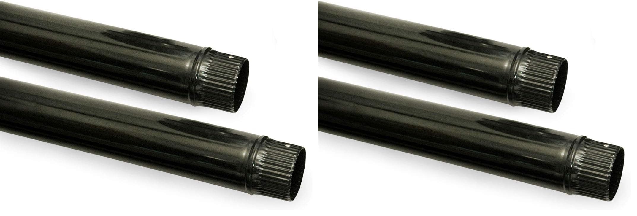 Tuyau vitrifié noir Ø100 mm haute résistance 900 °C pour conduit de cheminée