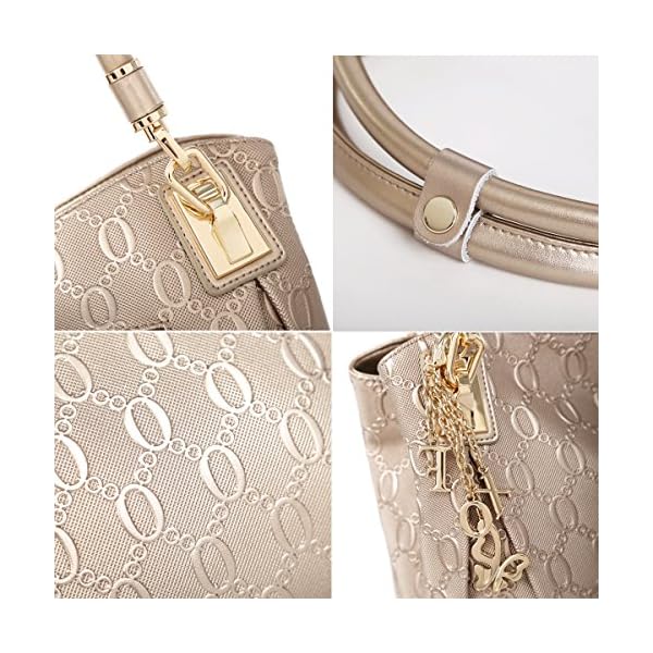 Leather-Handbag-for-Women-Ladies-Top-handle-Tote-Crossbody-Shoulder-Bag FOXER Purses