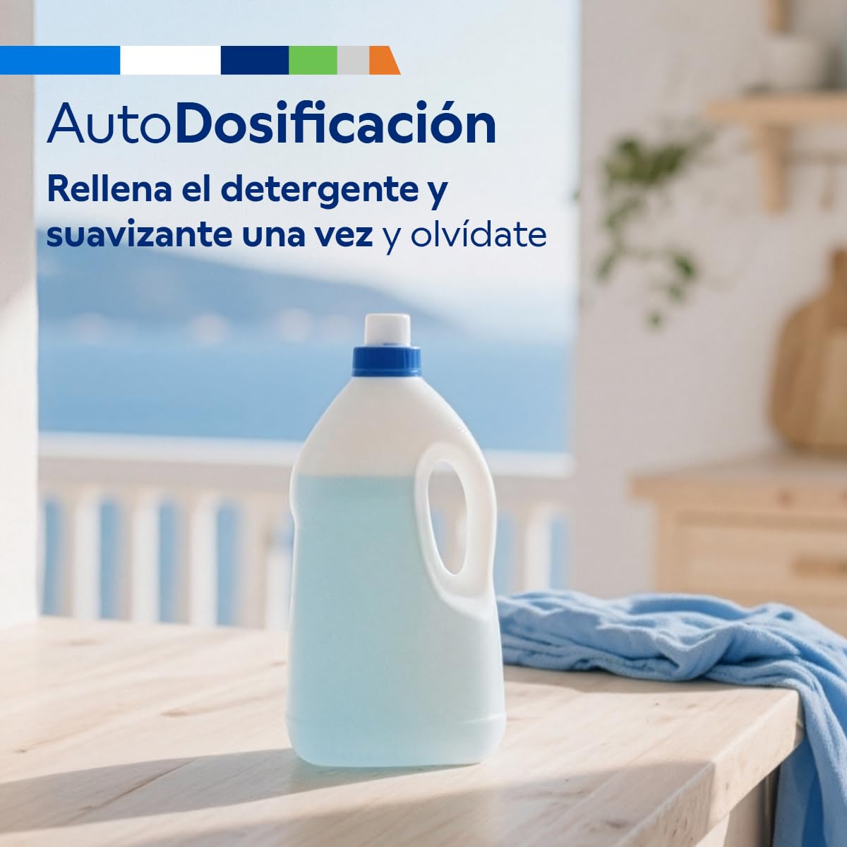 Balay - Lavadora, Libre Instalación, 10 kg, AutoDosificación, Programas Super Rápido y Rápido/mix, Programa plancha, Silenciosa, Home Connect, acero mate antihuellas, 3TS3104XH