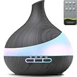 500ML Essential Oil Diffuser: Aroma Diffuser with Remote Control for Hotel Spa Yoga Room - Humidifiers for Bedroom with 14 Colors LED Night Light for Kids/Women Home Relaxation