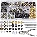 Produktbild Tolyneil 286 teilige Snap Druckknöpfe Metall Ring Button Druckknöpfe für Männer Frauen Bekleidung Sewing Craft Metallfarbe mit Zangen