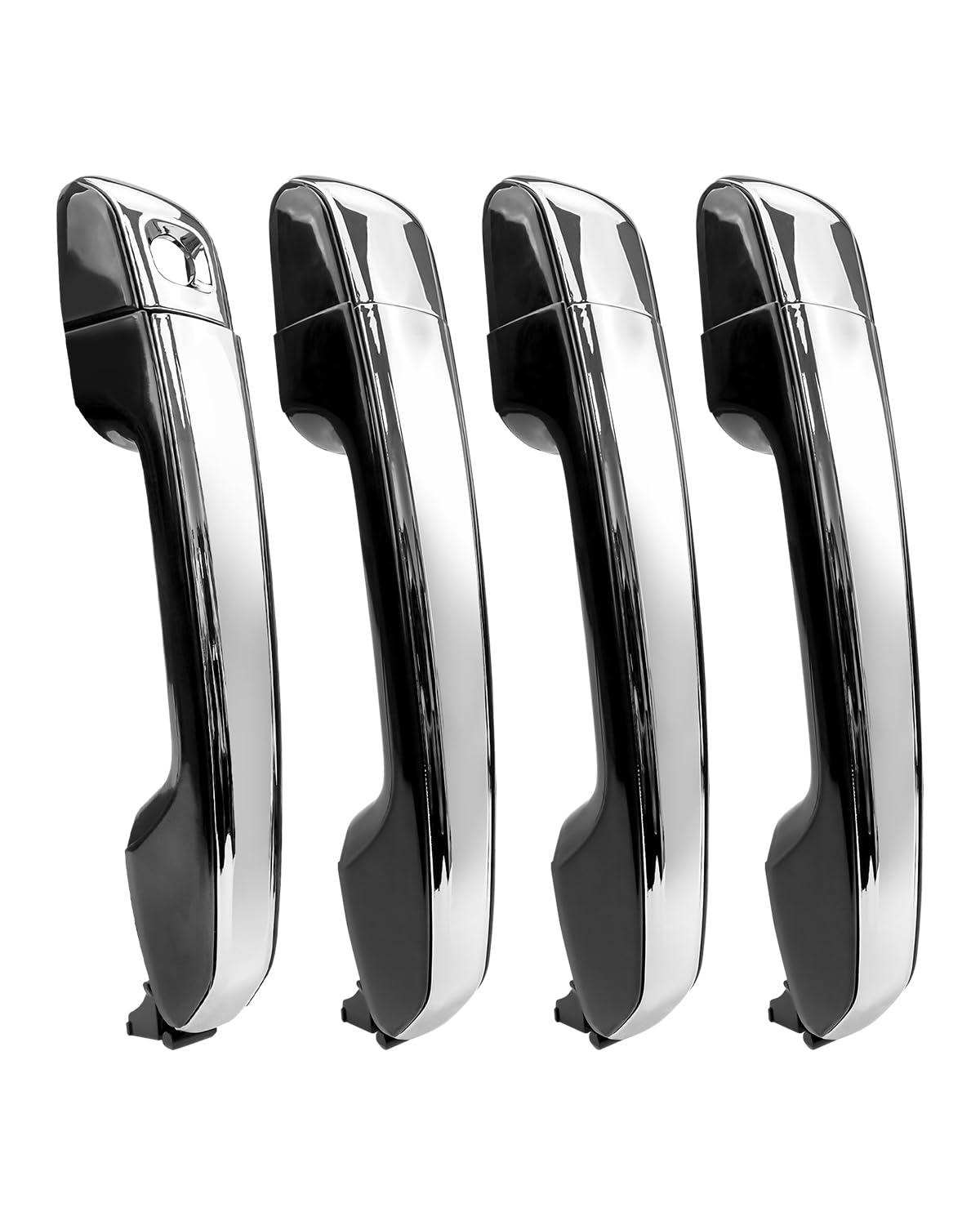 4 Pcs Exterior Door Handle Fit for Lexus GX460 Toyota 4Runner 2010-2020 Toyota Land Cruiser 2009-2020 Replace 69210-60170 69250-60050 6921060260 without Smart Entry, Chrome