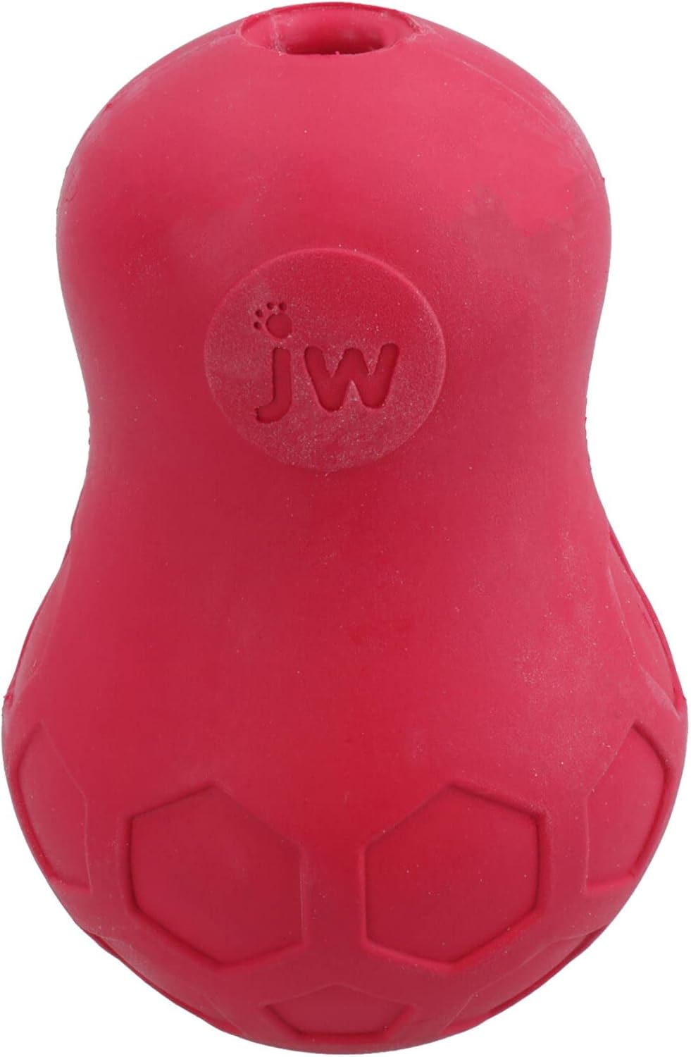 JW Medium Rubber Red Tumble Tease Dog Interactive Play Treat Fillable Toy Gift