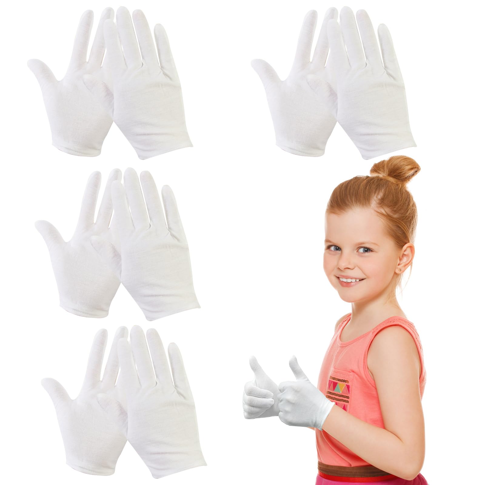 Baumwollhandschuhe Neurodermitis Kinder, 4 Paar Neurodermitis Handschuhe  Kinder Weie Handschuhe fr Trockene Hnde, Ekzem Handschuhe bernachtung  Kinder 6-10 Jahre  : Amazon.de: Kosmetik