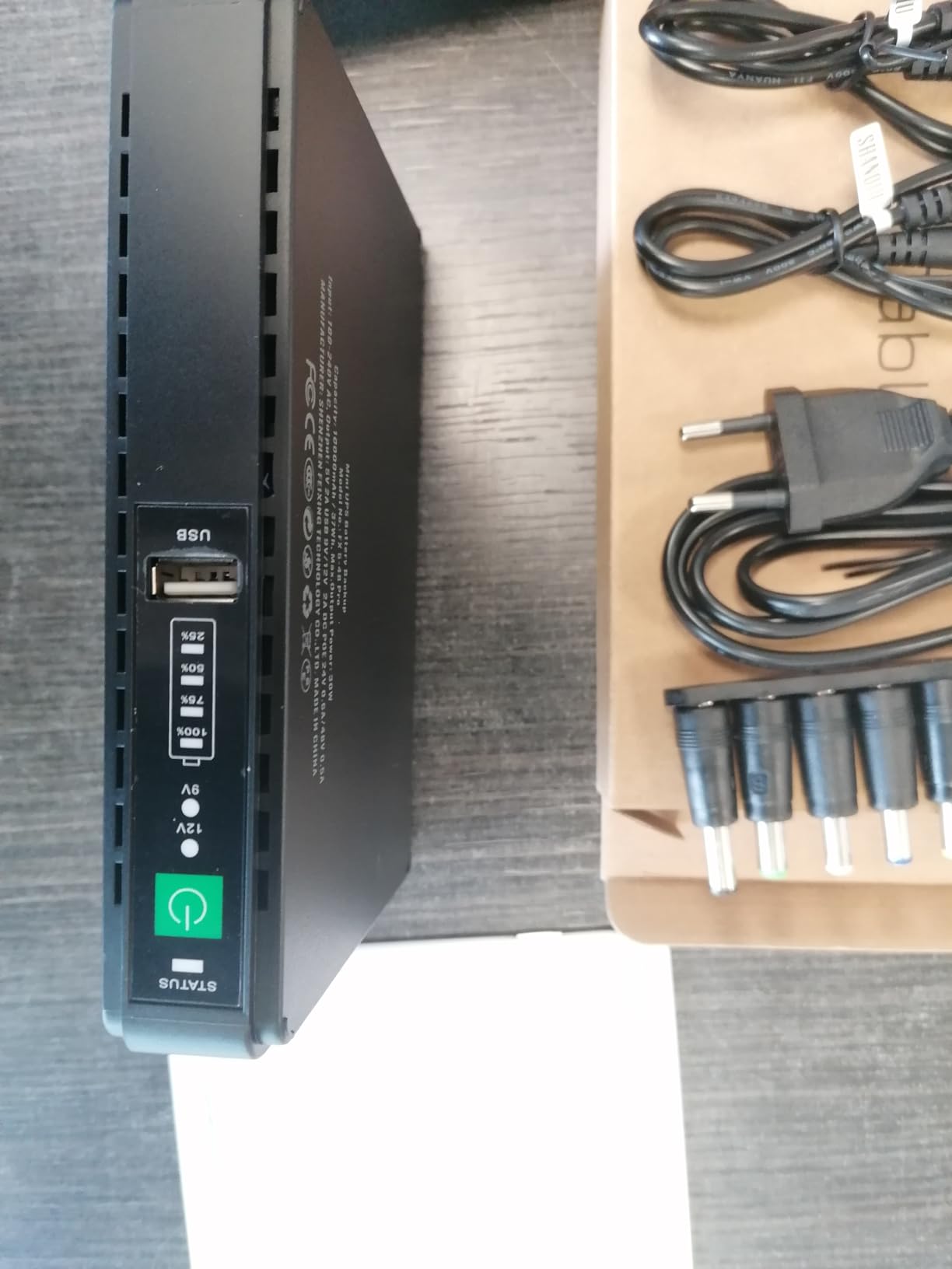 Mini UPS Batteria Di Backup POE Gigabit - Alimentazione Continuativa Per Router, Modem, Telecamere 10000mAh - Foto 5