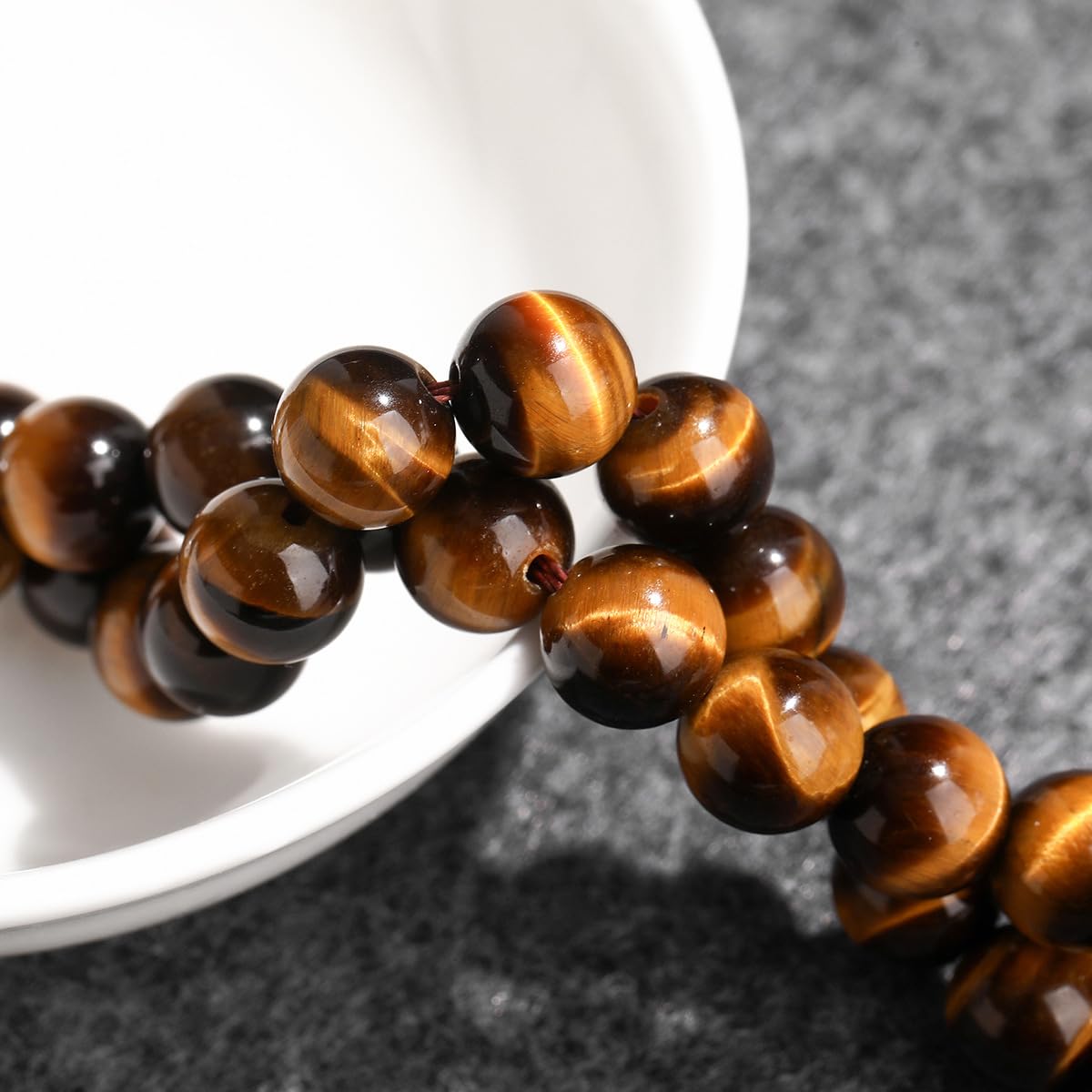 6-12 mm naturalne żółte tygrysie oko kamienne koraliki kamienne półszlachetne okrągłe gładkie kryształowe luźne koraliki do tworzenia bransoletek naszyjników i biżuterii