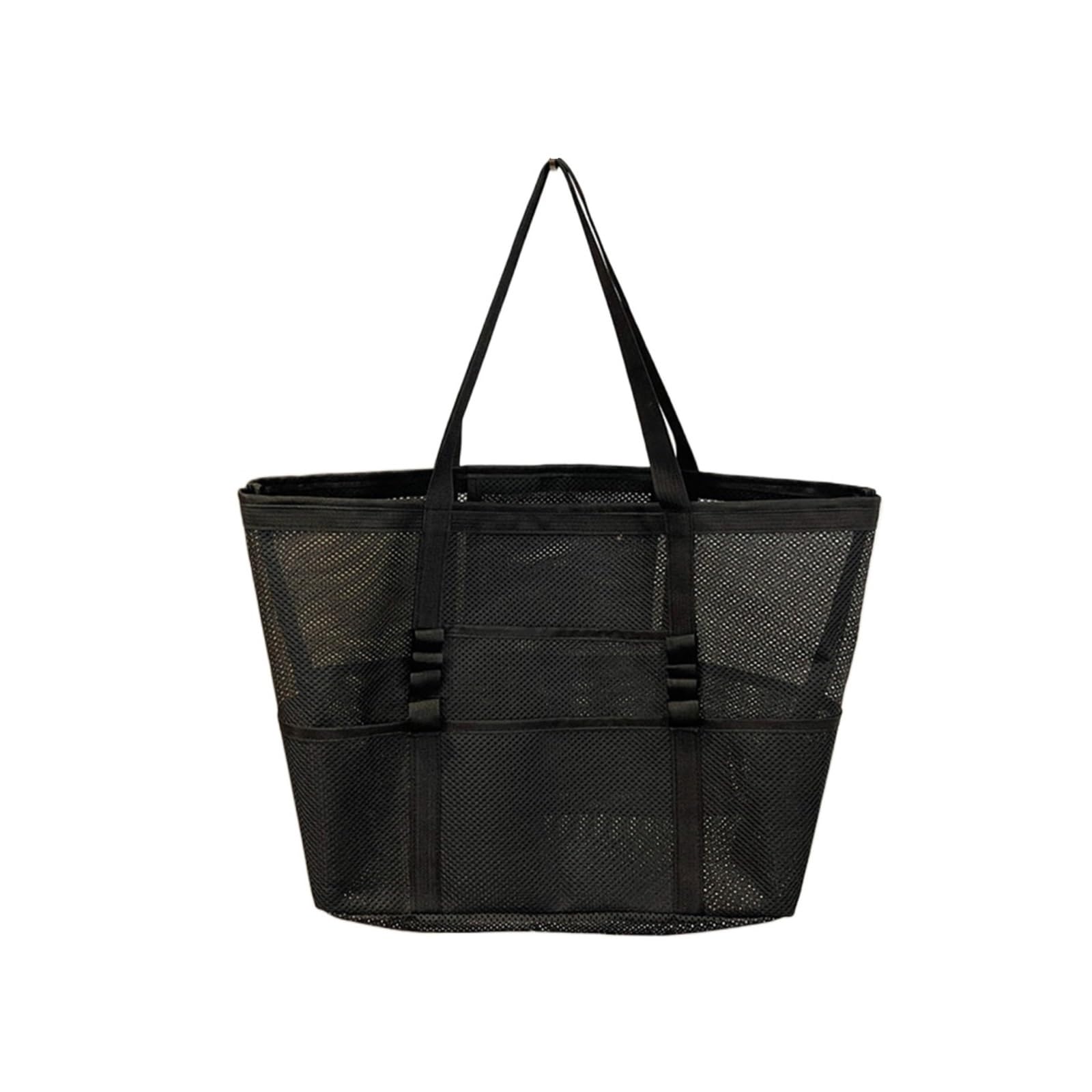Generisch Tragbare Mesh-Strandtasche for Frauen, Make-up, Reisen, Aufbewahrung, Waschen, Sommer, Schwimmen, Bad, Organizer, Shopper