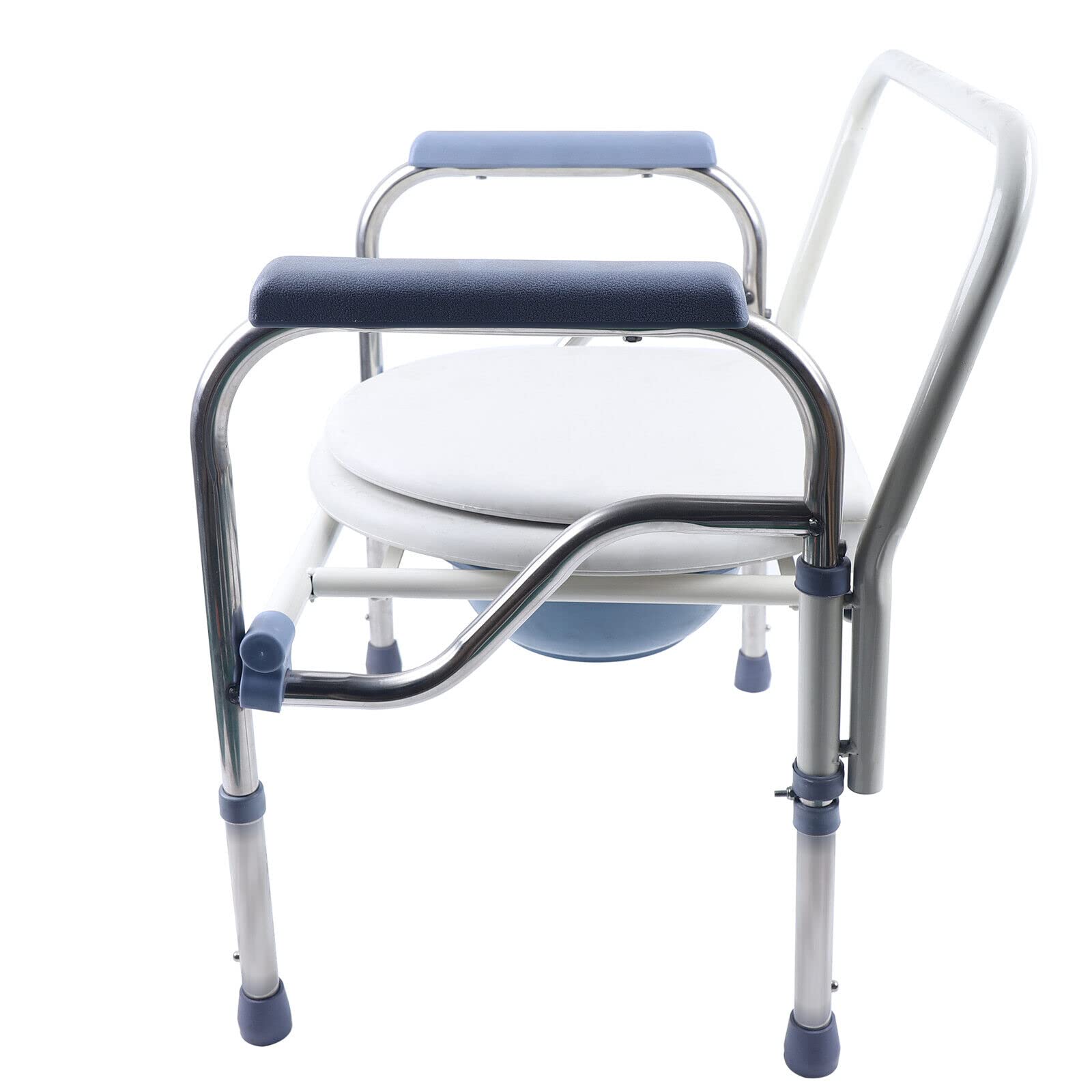 Składane krzesło toaletowe z regulacją wysokości ze zdejmowaną patelnią dla seniorów do 150 kg