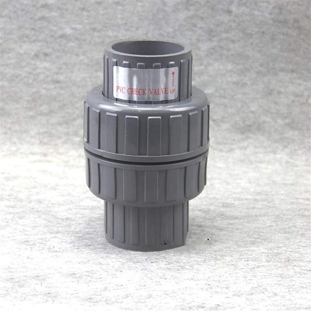 lever ball valves,ball valve,PVC One Way Non Return Check Valve,32-63mm UPVC Pipe Fitting for Garden Irrigation Aquarium Fish Tank Aaapter,1pcs (Size:Inner Dia.40mm) (Size : Inner Dia.63mm ( Color : I