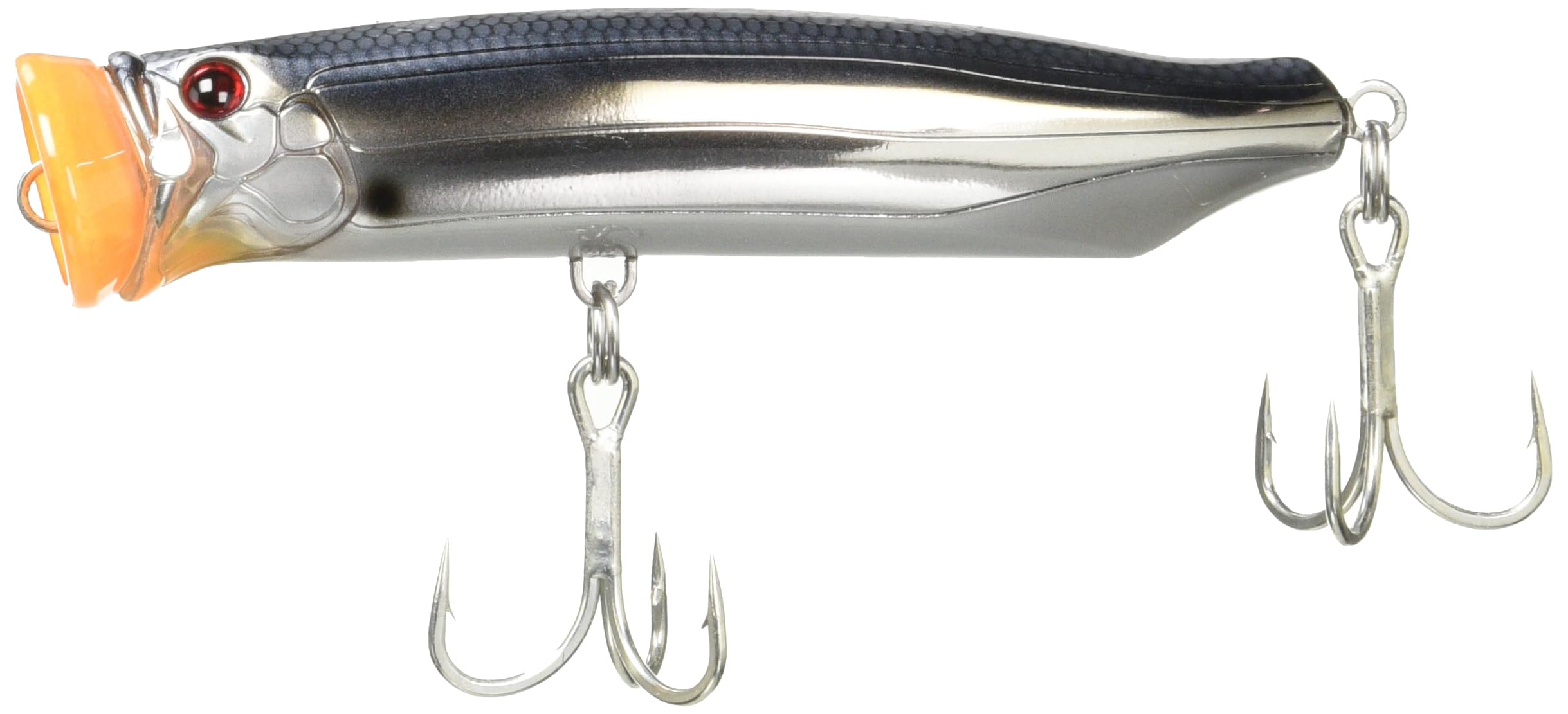 TackleHouse HVC #23 CFP100 Contact, Feed Popper, 3.9 inches (100 mm), 0.7 oz (21 g), Silver Black โ image 1