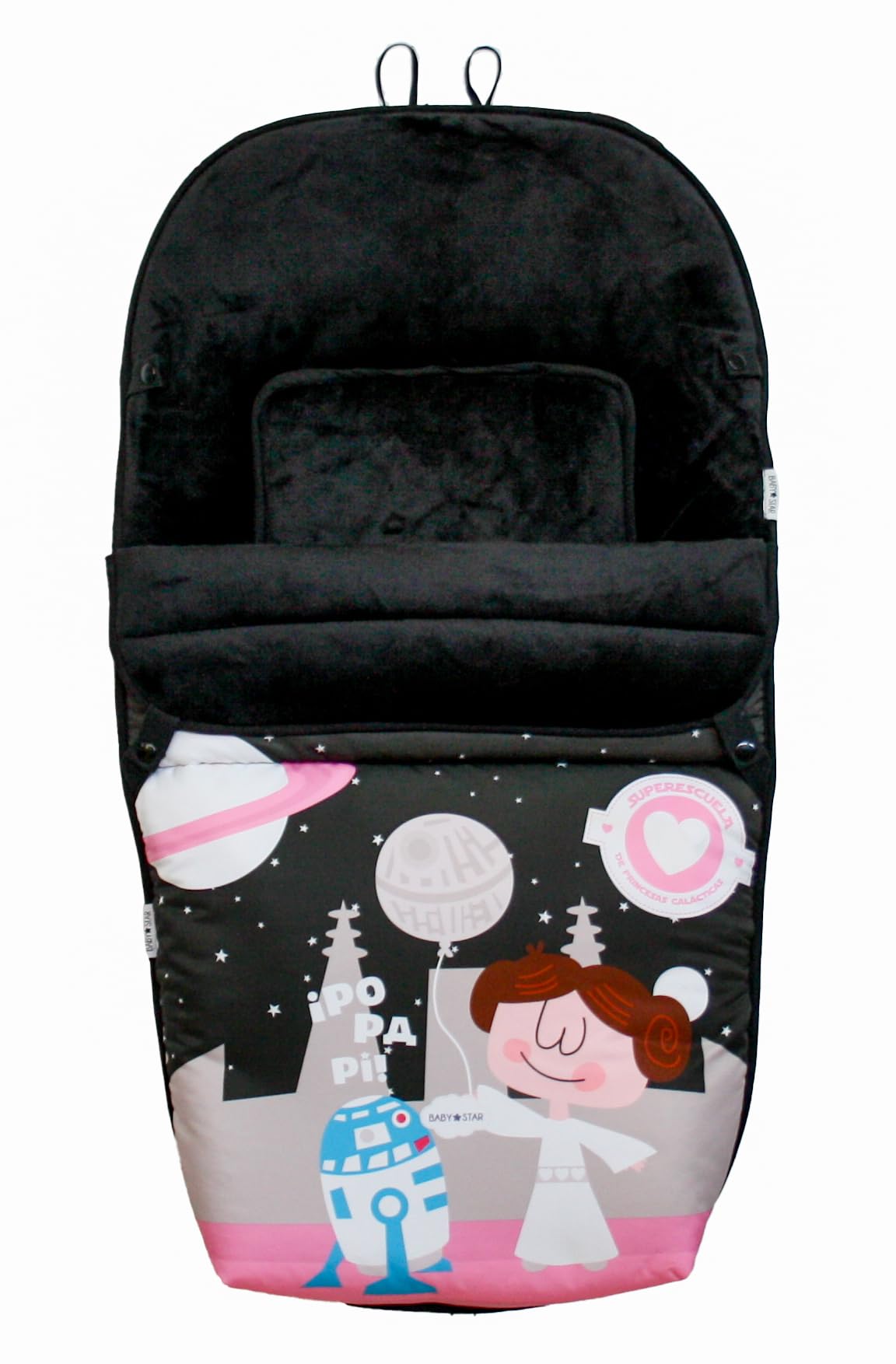 Saco Silla de Paseo Universal, saco bebe invierno con polar extrasuave, saco carro bebé impermeable, desmontable y transpirable, doble apertura, resistente al frío hasta -15 grado