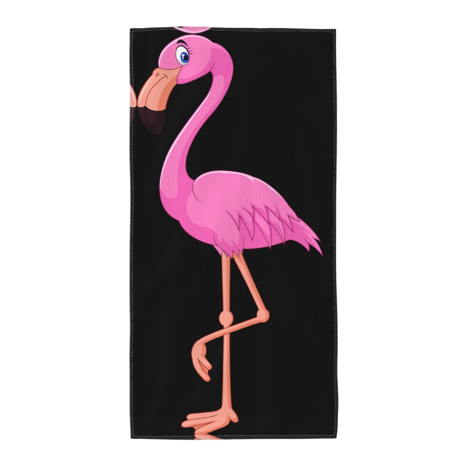 WYCZHY Cartoon Flamingo Printed Quick Dry Beach Towel For Camping Travel Vacation