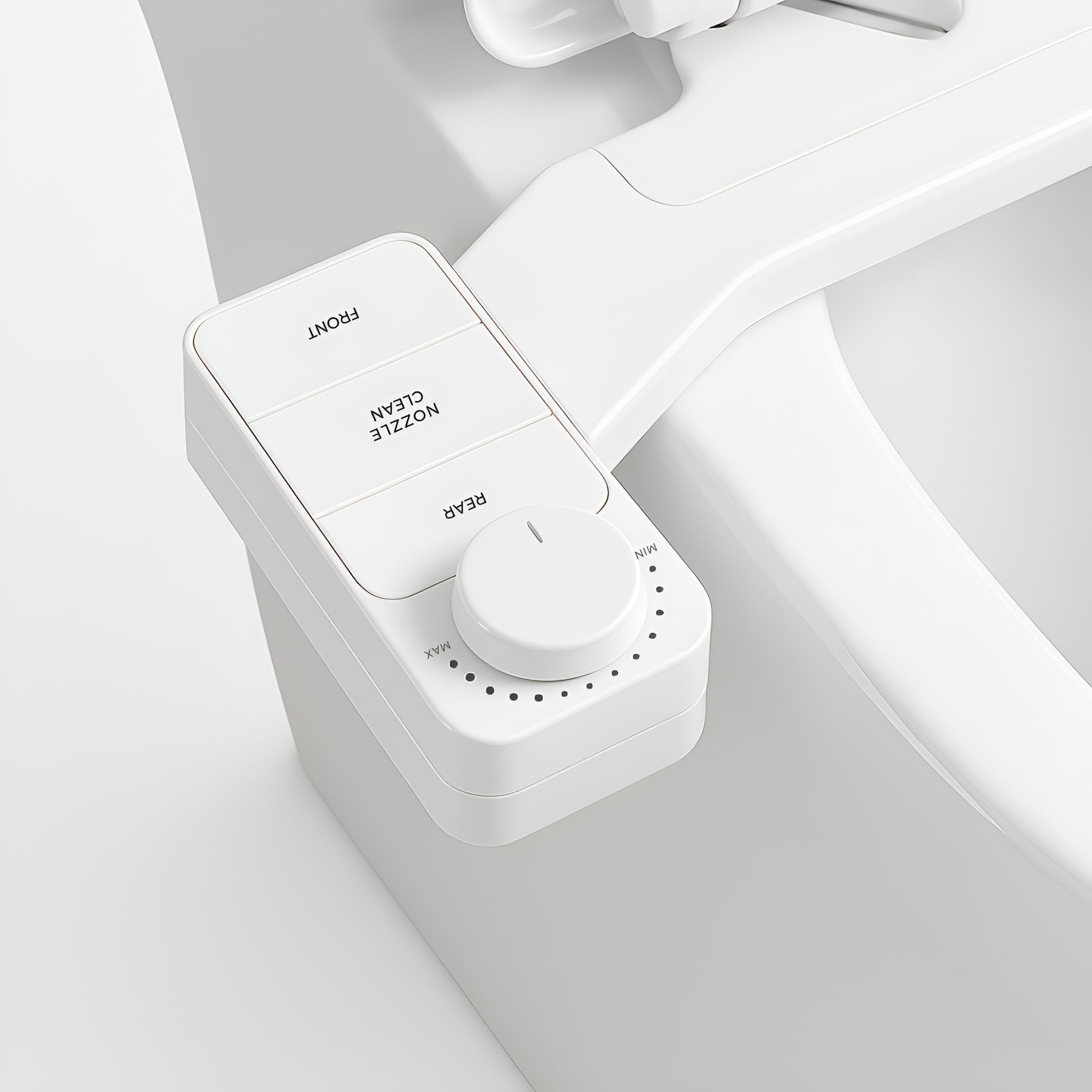 Luxeart White Nexora Bidet Attachment For Toilet, Shower Toilet Attachment, Removable Design, With Front And Back Cleaning, No Electricity For Clean Intimate Care As A Taharet Shower