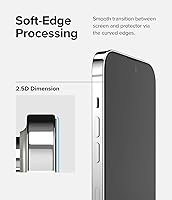 Vista 8 de Ringke Vidrio de cubierta completa [cobertura inastillable] compatible con iPhone 14 Pro protector de pantalla de 6.1 pulgadas, vidrio templado