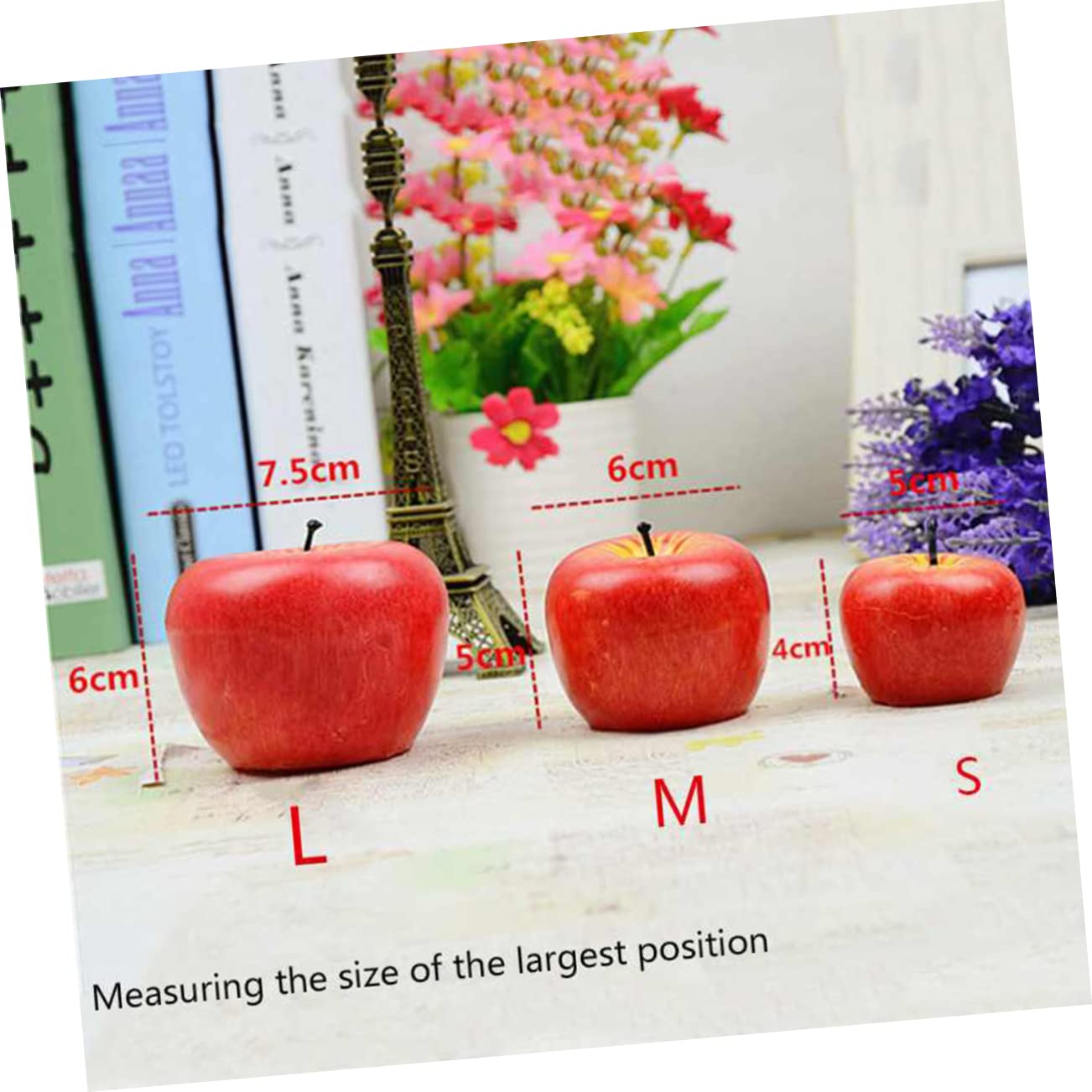 OFFSCH Unique Artificial Apple Candles Decorative Christmas Elegant Party Decorations Christmas Decorations
