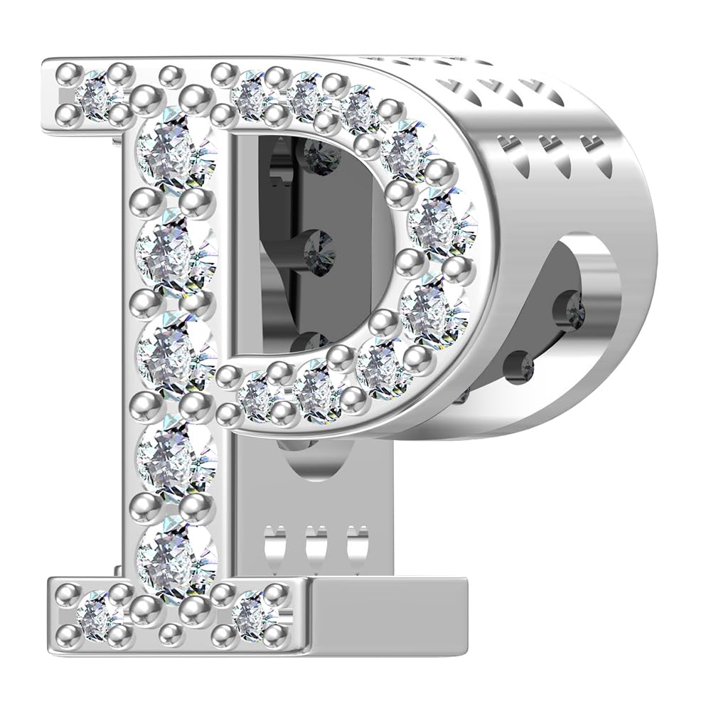 ChenYuTe 925 Sterling Silber Geburtsstein Charm mit 5A Squar
