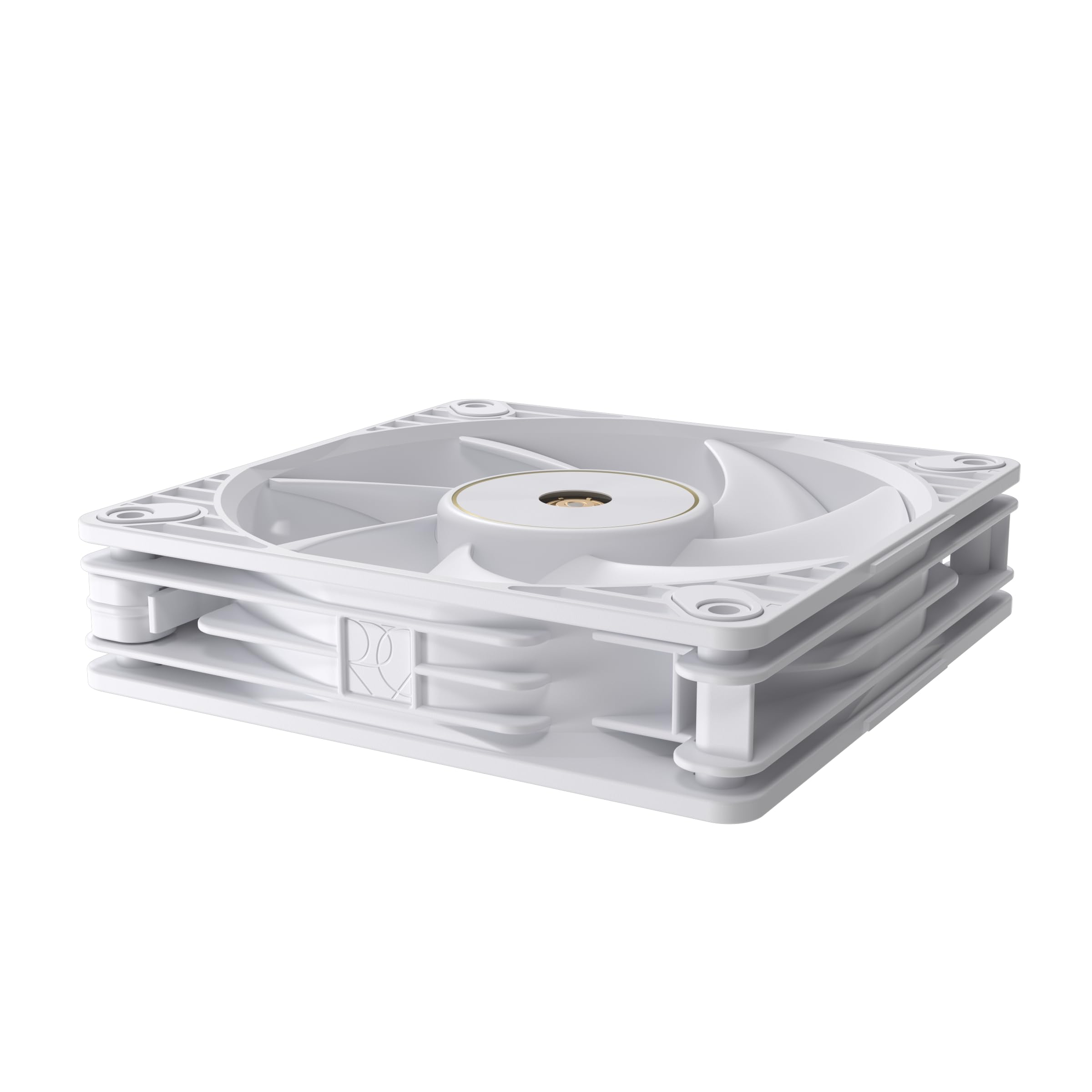 ASUS ProArt PF120 White Edition - Confezione da 3 ventole PWM da 120 mm, 3000 giri/min, flusso d'aria elevato/pressione statica, catena a margherita, controller