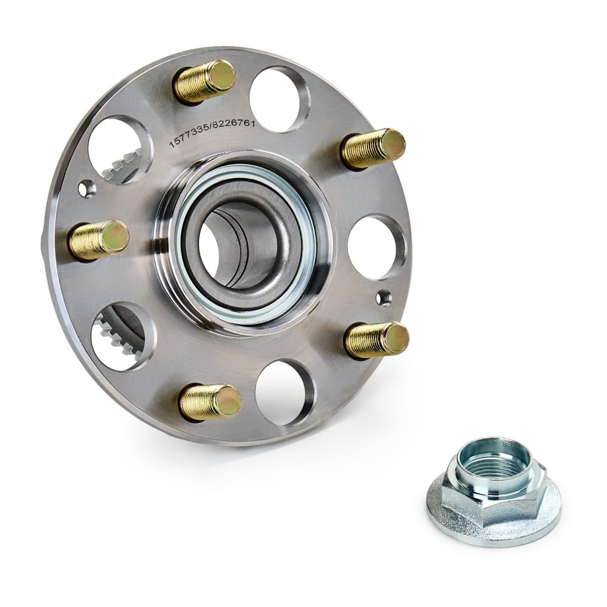RIDEX 654W0626 Juego de cojinete de rueda Trasero ambos lados con buje de rueda Compatible con HONDA CIVIC VIII Hatchback FN, FK