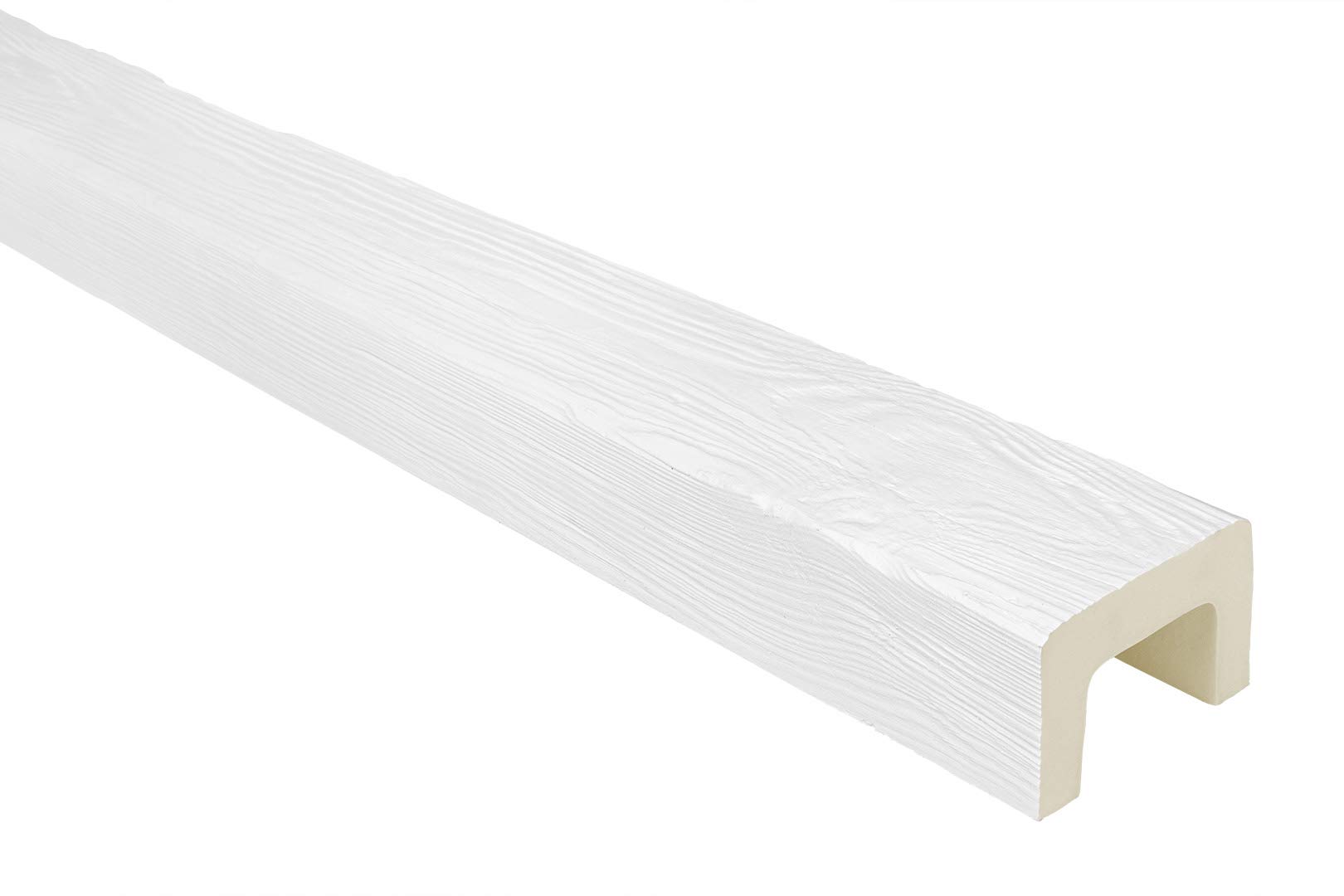 DECO WOOD Plafondbalken modern van polyurethaan, 2m lengte, PU balken houtlook (donkerbruin - 12x12cm) ornament lamp kabelgoot schijnbalk
