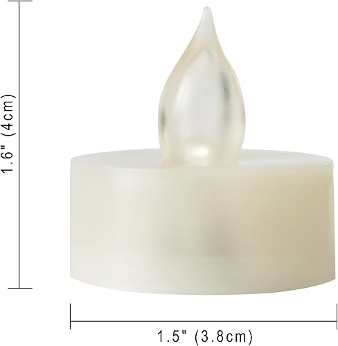 Miniatura 2 de iZAN 6 velas LED sin llama que funcionan con pilas con control remoto y temporizador parpadeantes, velas de té decorativas eléctricas para Navidad,